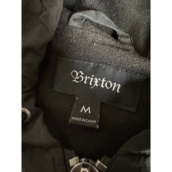 BRIXTON Men's Claxton Stowell Hood Jacket Size M In Black - Picture 8 of 13